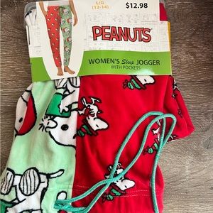 Snoopy Peanuts Women’s Sleep Jogger.  NWT.  Size L